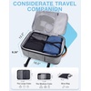 image:imageBAGSMART 37L Compression Travel Backpack Expandable Carry On Backpack with Packing Cubes Water Resistant Weekender Backpack Fits 17 Inch laptop Luggage Daypack with Shoe Bag GreyGrey
