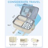 image:imageBAGSMART 37L Compression Travel Backpack Expandable Carry On Backpack with Packing Cubes Water Resistant Weekender Backpack Fits 17 Inch laptop Luggage Daypack with Shoe Bag GreyWarm Beige