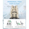 image:imageBAGSMART 37L Compression Travel Backpack Expandable Carry On Backpack with Packing Cubes Water Resistant Weekender Backpack Fits 17 Inch laptop Luggage Daypack with Shoe Bag GreyWarm Beige