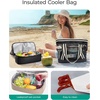 image:imageBAGSMART Beach Bag for Women Mesh Tote Bags with Zipper Sandproof Vacation Essentials with Cooler for Swim Cruise PoolBlue
