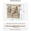 image:imageBAGSMART Beach Bag for Women Mesh Tote Bags with Zipper Sandproof Vacation Essentials with Cooler for Swim Cruise PoolBlue