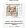image:imageBAGSMART Beach Bag for Women Mesh Tote Bags with Zipper Sandproof Vacation Essentials with Cooler for Swim Cruise PoolCamel