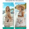 image:imageBAGSMART Beach Bag for Women Mesh Tote Bags with Zipper Sandproof Vacation Essentials with Cooler for Swim Cruise PoolDark Blue