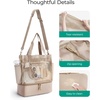 image:imageBAGSMART Beach Bag for Women Mesh Tote Bags with Zipper Sandproof Vacation Essentials with Cooler for Swim Cruise PoolGreen