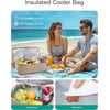 image:imageBAGSMART Beach Bag for Women Mesh Tote Bags with Zipper Sandproof Vacation Essentials with Cooler for Swim Cruise PoolGreen