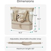 image:imageBAGSMART Beach Bag for Women Mesh Tote Bags with Zipper Sandproof Vacation Essentials with Cooler for Swim Cruise PoolPink