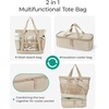 image:imageBAGSMART Beach Bag for Women Mesh Tote Bags with Zipper Sandproof Vacation Essentials with Cooler for Swim Cruise PoolPink