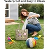 image:imageBAGSMART Beach Bag for Women Waterresistant Rubber Tote Bag Sandproof Vacation Essentials for Summer Swim Cruise PoolPurple Breeze