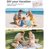 image:imageBAGSMART Beach Bag for Women Waterresistant Rubber Tote Bag Sandproof Vacation Essentials for Summer Swim Cruise PoolPurple Breeze