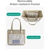 image:imageBAGSMART Beach Bag for Women Waterresistant Rubber Tote Bag Sandproof Vacation Essentials for Summer Swim Cruise PoolSea Glass Sage