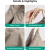image:imageBAGSMART Beach Bags for Women Beach Tote Bag Beach Bag with Zipper Travel Tote Bag for Women Sandproof Swim Pool Bag  Packable Beach BagBlack