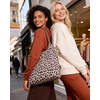 image:imageBAGSMART Beach Bags for Women Beach Tote Bag Beach Bag with Zipper Travel Tote Bag for Women Sandproof Swim Pool Bag  Packable Beach BagLeopard Print