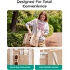 image:imageBAGSMART Beach Tote Bag for Women Personalized Teacher Appreciation Gifts  Selfstanding Sandproof Mesh Bag Custom Jute Gift Tote w Stencils amp Markers Monogrammed Gift Bag Travel Cruise EssentialsKhaki Brown Leopard Print