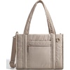 image:imageBAGSMART Boxy Tote Bag for Women Crossbody Bag with Zipper Crush Bow Purses for Travel Work CollegeCamel