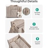 image:imageBAGSMART Boxy Tote Bag for Women Crossbody Bag with Zipper Crush Bow Purses for Travel Work CollegeClassic