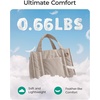 image:imageBAGSMART Boxy Tote Bag for Women Crossbody Bag with Zipper Crush Bow Purses for Travel Work CollegeClassic
