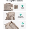 image:imageBAGSMART Boxy Tote Bag for Women Crossbody Bag with Zipper Crush Bow Purses for Travel Work CollegeLight Pink