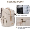 image:imageBAGSMART Camera Backpack DSLR Camera Bag Backpacks for Photographers Waterproof AntiTheft Photography Backpack with 15 Inch Laptop Compartment amp Tripod Holder Ivory WhiteAivory Whitesingle Buckle