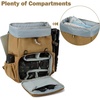image:imageBAGSMART Camera Backpack DSLR Camera Bag Backpacks for Photographers Waterproof AntiTheft Photography Backpack with 15 Inch Laptop Compartment amp Tripod Holder Ivory WhiteGkhakidouble Buckle