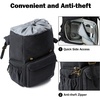 image:imageBAGSMART Camera Backpack DSLR Camera Bag Backpacks for Photographers Waterproof AntiTheft Photography Backpack with 15 Inch Laptop Compartment amp Tripod Holder Ivory WhiteEblackdouble Buckle
