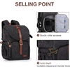 image:imageBAGSMART Camera Backpack DSLR Camera Bag Waterproof Camera Bag Backpack for Photographers Fit up to 15 Laptop with Rain Cover and Tripod Holder Ivory WhiteBblacksingle Buckle