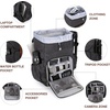 image:imageBAGSMART Camera Backpack DSLR Camera Bag Waterproof Camera Bag Backpack for Photographers Fit up to 15 Laptop with Rain Cover and Tripod Holder Ivory WhiteBblacksingle Buckle