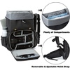 image:imageBAGSMART Camera Backpack DSLR Camera Bag Waterproof Camera Bag Backpack for Photographers Fit up to 15 Laptop with Rain Cover and Tripod Holder Ivory WhiteEblackdouble Buckle