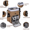 image:imageBAGSMART Camera Backpack DSLR Camera Bag Waterproof Camera Bag Backpack for Photographers Fit up to 15 Laptop with Rain Cover and Tripod Holder Ivory WhiteCkhakisingle Buckle