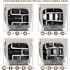 image:imageBAGSMART Camera Backpack DSLR Camera Bag Waterproof Camera Bag Backpack for Photographers Fit up to 15 Laptop with Rain Cover and Tripod Holder Ivory WhiteAivory Whitesingle Buckle