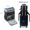 image:imageBAGSMART Camera Backpack DSLR Camera Bag Waterproof Camera Bag Backpack for Photographers Fit up to 15 Laptop with Rain Cover and Tripod Holder Ivory WhiteEblackdouble Buckle