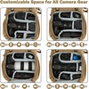 image:imageBAGSMART Camera Backpack DSLR Camera Bag Waterproof Camera Bag Backpack for Photographers Fit up to 15 Laptop with Rain Cover and Tripod Holder Ivory WhiteGkhakidouble Buckle