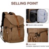 image:imageBAGSMART Camera Backpack DSLR Camera Bag Waterproof Camera Bag Backpack for Photographers Fit up to 15 Laptop with Rain Cover and Tripod Holder Ivory WhiteCkhakisingle Buckle