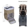 image:imageBAGSMART Camera Backpack DSLR Camera Bag Waterproof Camera Bag Backpack for Photographers Fit up to 15 Laptop with Rain Cover and Tripod Holder Ivory WhiteDgreensingle Buckle