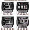 image:imageBAGSMART Camera Backpack DSLR Camera Bag Waterproof Camera Bag Backpack for Photographers Fit up to 15 Laptop with Rain Cover and Tripod Holder Ivory WhiteBblacksingle Buckle