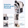 image:imageBAGSMART Camera Backpack DSLR SLR Small Camera Bags for Photographers Compatible for Sony Canon Nikon Shoulder Strap 2in1 Travel Backpack Fits 129 iPad GrayCoffee Brown