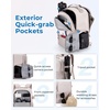 image:imageBAGSMART Camera Backpack DSLR SLR Small Camera Bags for Photographers Compatible for Sony Canon Nikon Shoulder Strap 2in1 Travel Backpack Fits 129 iPad GrayBeige