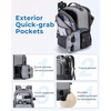 image:imageBAGSMART Camera Backpack DSLR SLR Small Camera Bags for Photographers Compatible for Sony Canon Nikon Shoulder Strap 2in1 Travel Backpack Fits 129 iPad GrayGray