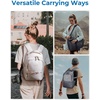 image:imageBAGSMART Camera Backpack DSLR SLR Small Camera Bags for Photographers Compatible for Sony Canon Nikon Shoulder Strap 2in1 Travel Backpack Fits 129 iPad GrayBlack