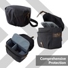 image:imageBAGSMART Camera Bag SLR DSLR Canvas Crossbody Camera Case Compact Camera Shoulder Bag with Rain Cover for Women and Men Khaki01Black