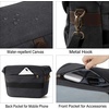 image:imageBAGSMART Camera Bag SLR DSLR Canvas Crossbody Camera Case Compact Camera Shoulder Bag with Rain Cover for Women and Men Khaki01Black