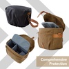 image:imageBAGSMART Camera Bag SLR DSLR Canvas Crossbody Camera Case Compact Camera Shoulder Bag with Rain Cover for Women and Men Khaki02Kahki