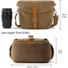 image:imageBAGSMART Camera Bag SLR DSLR Canvas Crossbody Camera Case Compact Camera Shoulder Bag with Rain Cover for Women and Men Khaki02Kahki