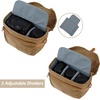 image:imageBAGSMART Camera Bag SLR DSLR Canvas Crossbody Camera Case Compact Camera Shoulder Bag with Rain Cover for Women and Men Khaki02Kahki