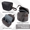 image:imageBAGSMART Camera Bag SLR DSLR Canvas Crossbody Camera Case Compact Camera Shoulder Bag with Rain Cover for Women and Men Khaki03Gray