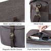 image:imageBAGSMART Camera Bag SLR DSLR Canvas Crossbody Camera Case Compact Camera Shoulder Bag with Rain Cover for Women and Men Khaki03Gray