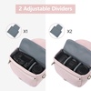 image:imageBAGSMART Camera Bag SLR DSLR Canvas Crossbody Camera Case Compact Camera Shoulder Bag with Rain Cover for Women and Men Khaki04Light Pink