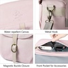 image:imageBAGSMART Camera Bag SLR DSLR Canvas Crossbody Camera Case Compact Camera Shoulder Bag with Rain Cover for Women and Men Khaki04Light Pink