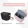image:imageBAGSMART Camera Bag SLR DSLR Canvas Crossbody Camera Case Compact Camera Shoulder Bag with Rain Cover for Women and Men Khaki04Light Pink