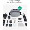 image:imageBAGSMART Camera Sling Bag Small Camera Bags for Photographers with Tripod Holder Waterproof DSLRSLRMirrorless Camera Bags Crossbody with Rain Cover Compatible with Canon Sony Nikon BeigeBeige