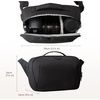 image:imageBAGSMART Canvas Camera Bag Waterresistant AntiTheft Women Men Black  SLR DSLR Camera Case Vintage Padded Camera Shoulder BagBlack